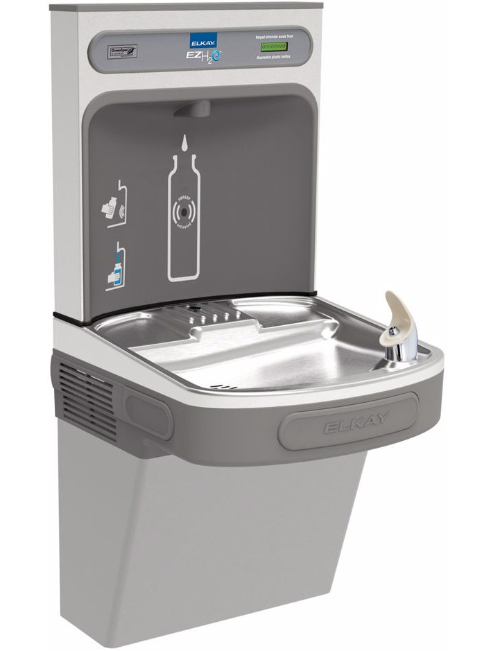 Elkay EZH2O LZSDWSLK Filtered NON-REFRIGERATED Drinking Fountain with Bottle Filler