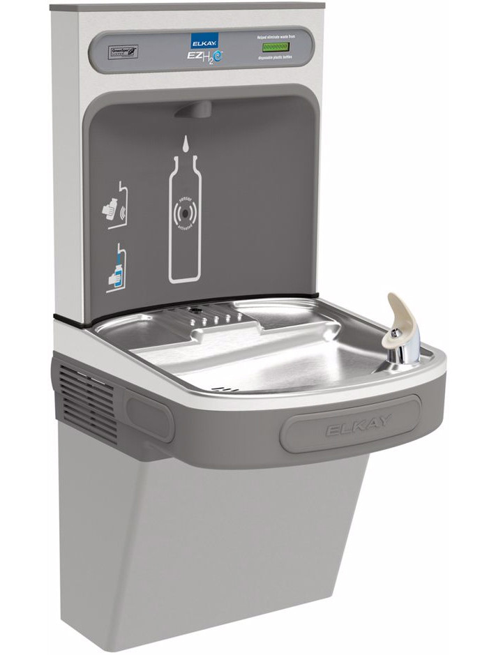 Elkay EZH2O LZS8WSLK Filtered Drinking Fountain with Bottle-Filling Station