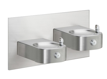 Elkay EHW217FPRAK Freeze Resistant, NON-REFRIGERATED Heavy Duty Vandal-Resistant In-Wall Dual Drinking Fountain