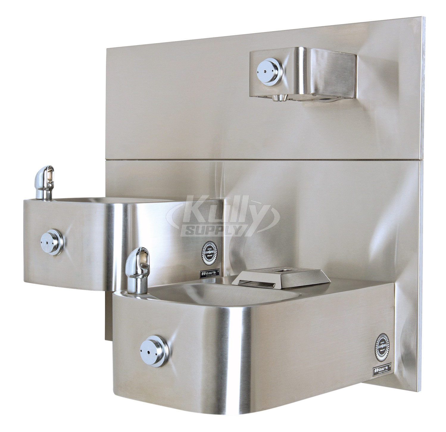 Haws 1119 HiLo, Barrier Free, SS,Integral Bowl w/ Bottle Filler