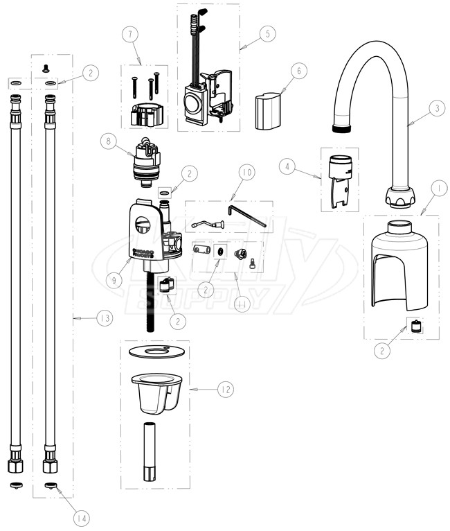 Chicago clearance faucet parts