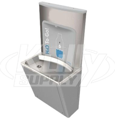 Murdock BFEZG168 EZReach Compact Surface Mount Sensor Operated Gray Refrigerated Bottle Filler