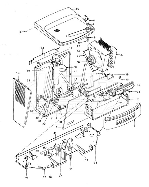 Oasis P8AM-100 Parts Breakdown