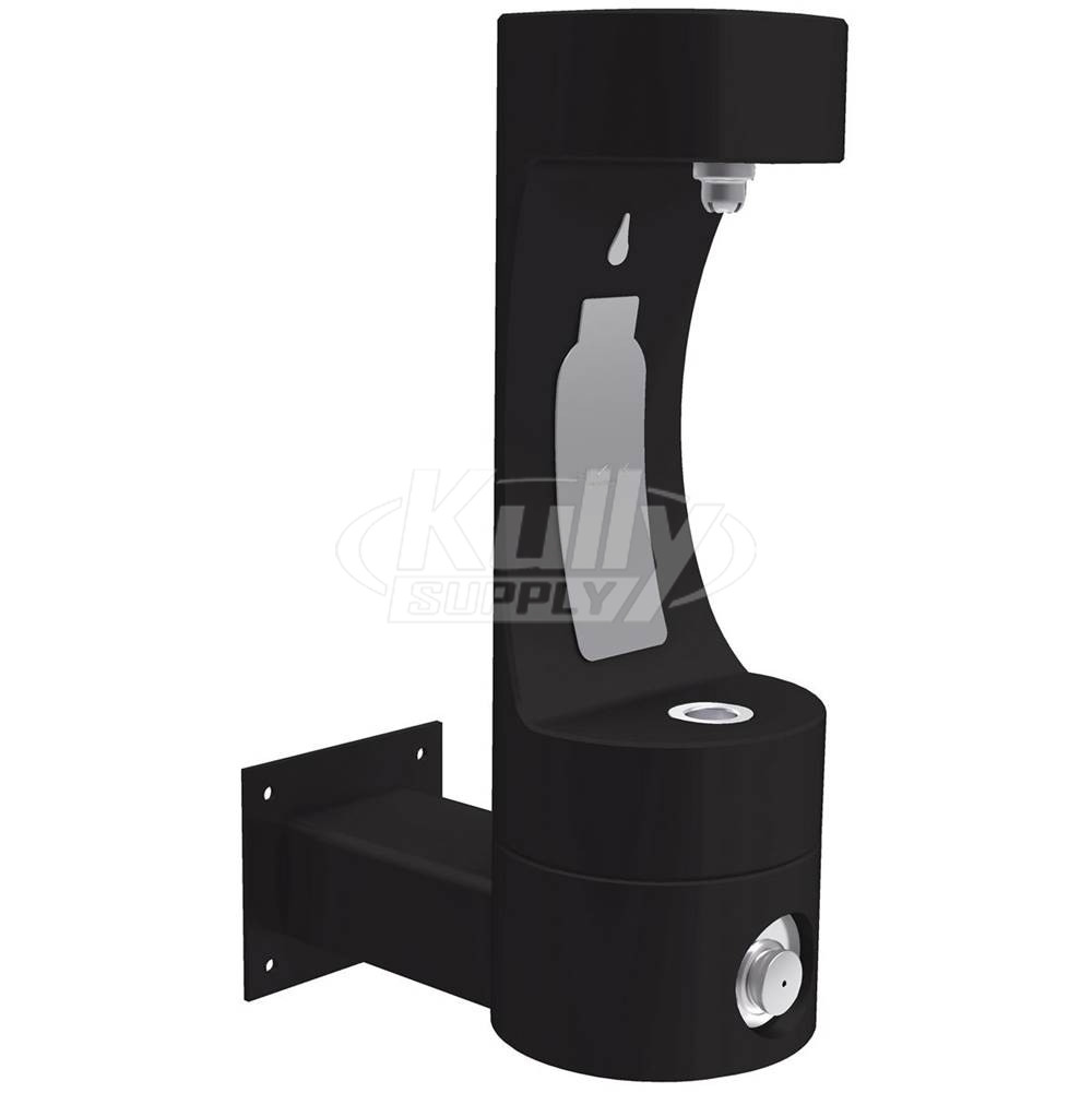 Halsey Taylor Endura II Outdoor HydroBoost Wall Mounted Bottle Filling Station - Black