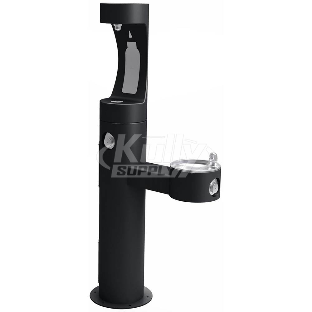 Halsey Taylor Endura II Outdoor HydroBoost Bottle Filling Station - Black