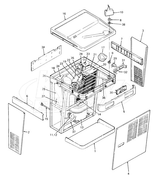 Oasis PLF8WM Parts Breakdown