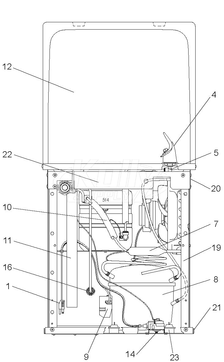 Elkay ESWA Drinking Fountain Parts Breakdown
