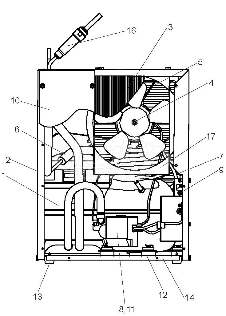 Elkay ECH8 Chiller Parts Breakdown