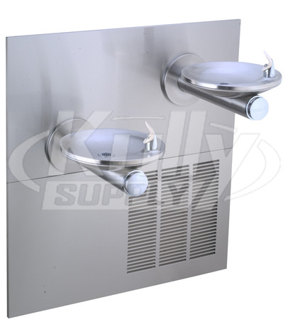 Elkay ERPBGRNMV28RAK GreenSpec In-Wall Dual Drinking Fountain with Vandal-Resistant Bubbler