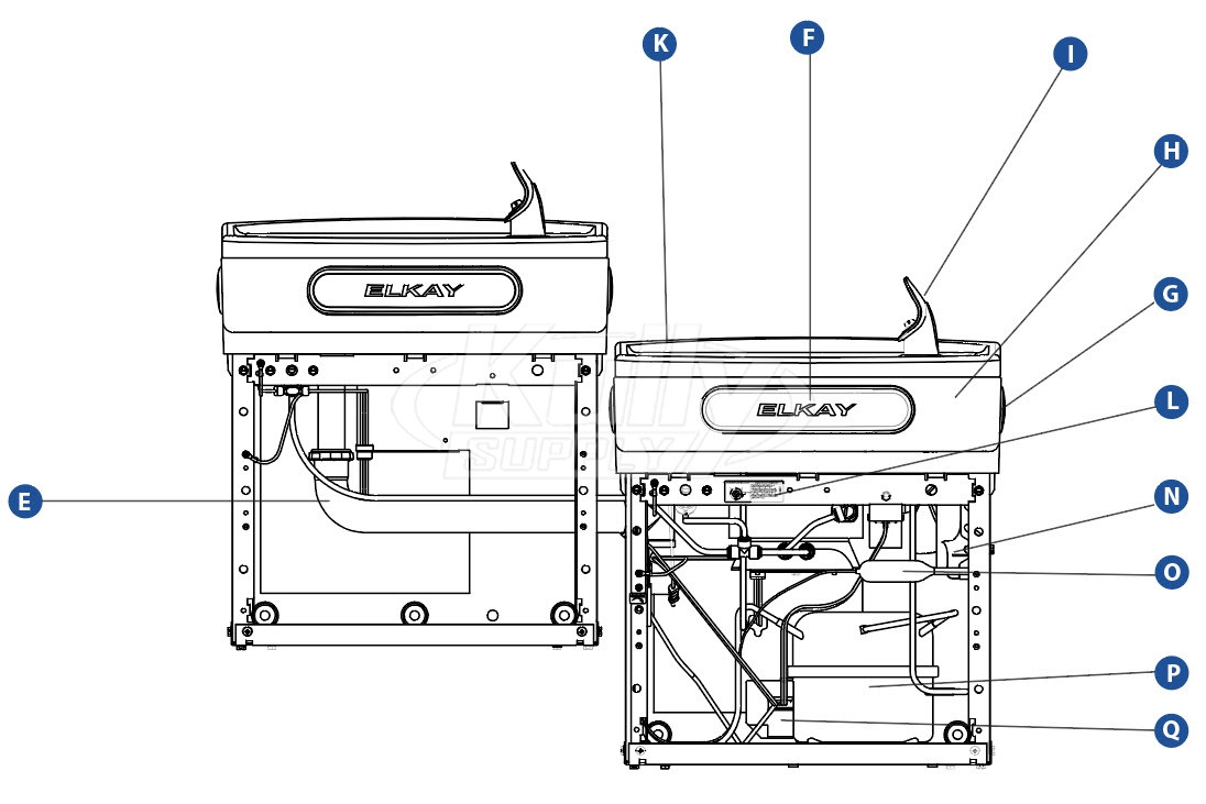 Elkay EZ Series Bi-Level Front View