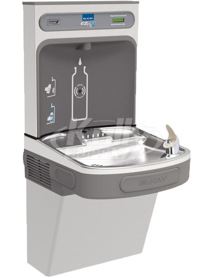 Elkay EZH2O LZSG8WSSK GreenSpec Filtered Stainless Steel Drinking Fountain with Bottle Filler