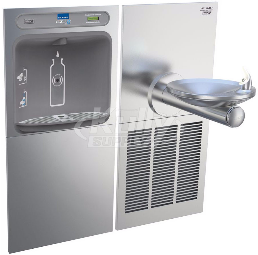 Elkay EZH20 EZWS-SFGRN8K w/ERPBGRNM8K Bottle Filling Station