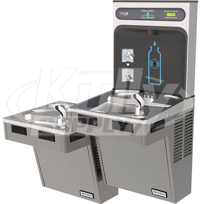 Halsey Taylor HydroBoost HTHB-HAC8BLRPV-NF Dual Drinking Fountain with Bottle Filler