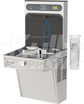 Halsey Taylor HydroBoost HTHB-HVRGRN8-WF GreenSpec Filtered Vandal-Resistant Drinking Fountain with Bottle Filler