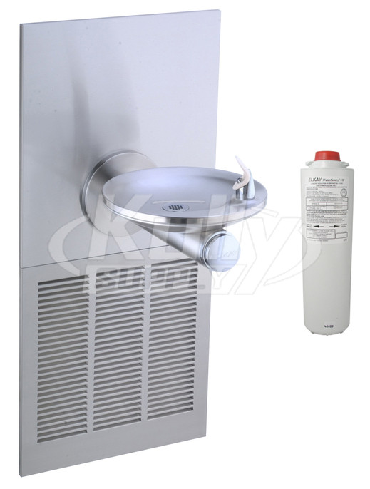 Elkay LRPBGRNMV8K GreenSpec Filtered In-Wall Drinking Fountain with Vandal-Resistant Bubbler