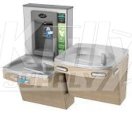 Oasis PG8EBFSLTM Sensor-Operated (lower unit only) Dual Drinking Fountain with Bottle Filler