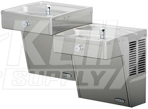 Elkay VRCTLSC8SC Vandal-Resistant Dual Drinking Fountain with Louver Screens