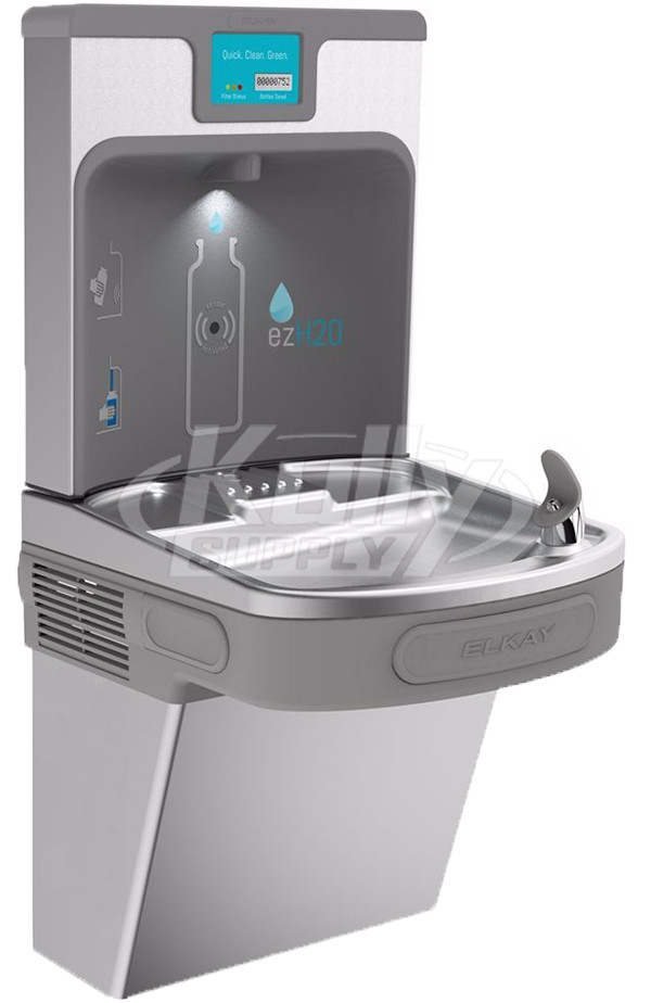 Elkay Enhanced Ezh2o Lzs8wssp Filtered Stainless Steel Drinking Fountain With Bottle Filler Drinkingfountaindoctor Com