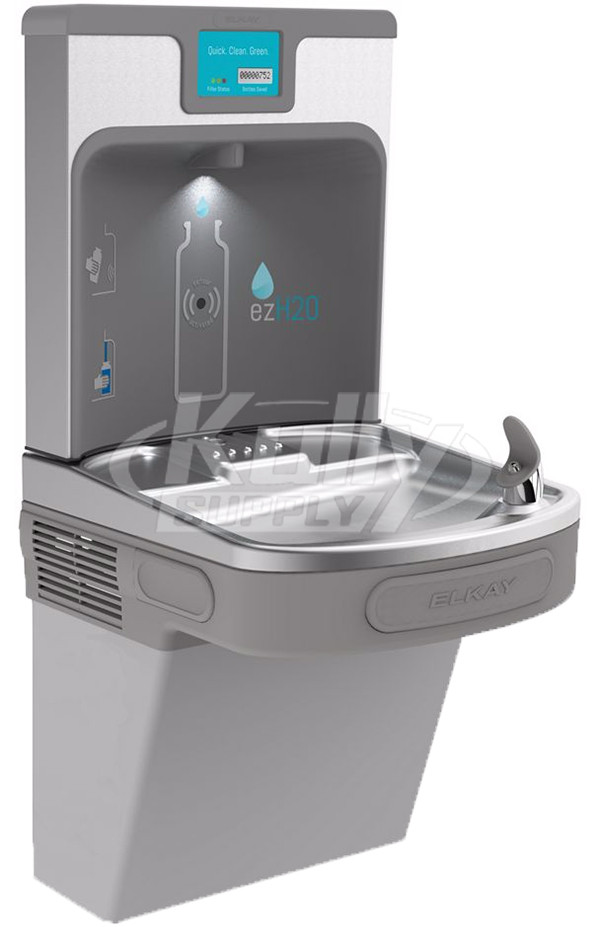 Elkay Enhanced Ezh2o Lzs8wslp Filtered Drinking Fountain With Bottle Filler Drinkingfountaindoctor Com
