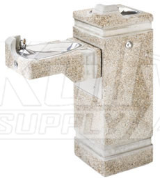 Haws 3150fr Stone Aggregate Freeze Resistant Outdoor Drinking Fountain Drinkingfountaindoctor Com