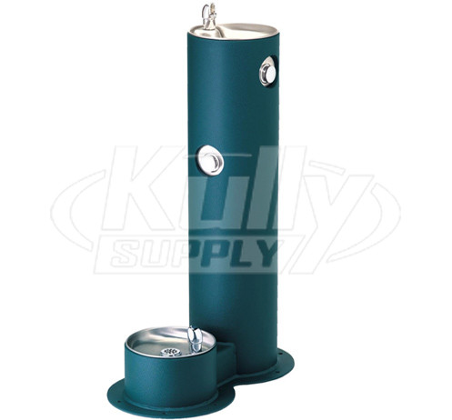 Halsey Taylor 4400DBEVG Outdoor Drinking Fountain with Dog Bowl DrinkingFountainDoctor