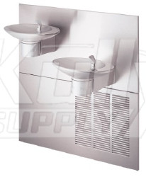 Halsey Taylor Ovl Ii Ser Q In Wall Dual Non Refrigerated Drinking Fountain Drinkingfountaindoctor Com