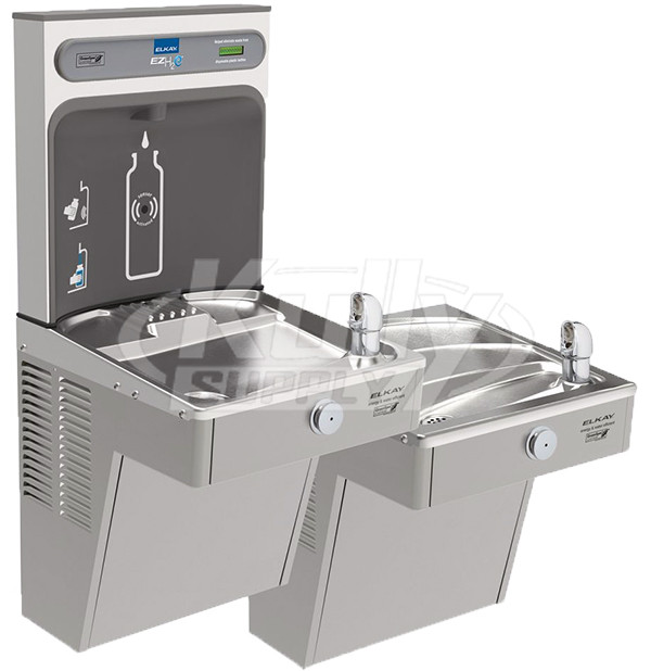 Elkay Ezh2o Lvrcgrntl8wsk Greenspec Filtered Vandal Resistant Dual Drinking Fountain With Bottle Filler Drinkingfountaindoctor Com
