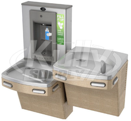 Oasis PG8SBFSL Dual Drinking Fountain with Manual Bottle Filler