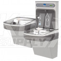 Elkay EZH2O LZSTL8WSLK Filtered Dual-Station Drinking Fountain with Bottle-Filling Station