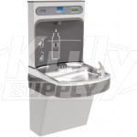 Elkay EZH20 LZS8WSSK Filtered Stainless Steel Drinking Fountain with Bottle Filler