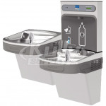 Elkay EZH2O EZSTL8WSVRSK Stainless Steel Dual Drinking Fountain with Bottle Filler and Vandal-Resistant Bubbler