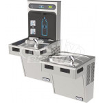 Halsey Taylor HydroBoost HTHB-HAC8BLSS-NF Stainless Steel Dual Drinking Fountain with Bottle Filler