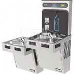 Halsey Taylor HydroBoost HTHB-HAC8BLRSS-NF Stainless Steel Dual Drinking Fountain with Bottle Filler