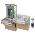 Oasis PGF8SBFSL Filtered Dual Drinking Fountain with Manual Bottle Filler