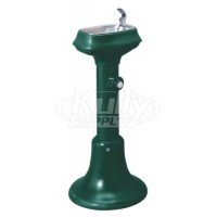 Halsey Taylor 4880FREVG Evergreen Freeze Resistant Outdoor Drinking Fountain