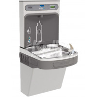 Elkay EZH20 LZS8WSSK Filtered Stainless Steel Drinking Fountain with Bottle Filler