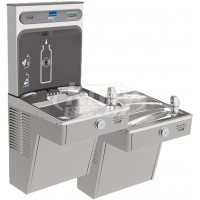 Elkay EZH2O LVRCGRNTL8WSK GreenSpec Filtered Vandal-Resistant Dual Drinking Fountain with Bottle Filler