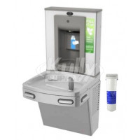 Oasis PGF8SBF Filtered Stainless Steel Drinking Fountain with Manual Bottle Filler
