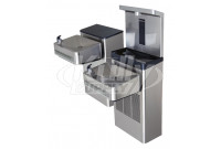 Haws 1212SF Filtered Dual Drinking Fountain with Bottle Filler