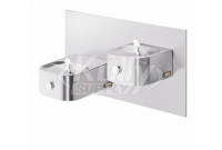 Elkay EDFPVR217RAC NON-REFRIGERATED In-Wall Dual Drinking Fountain with Vandal-Resistant Bubbler