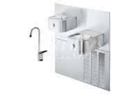 Elkay ERFPM28FK In-Wall Dual Drinking Fountain with Glass Filler