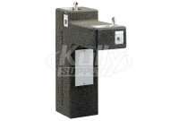 Elkay LK4595FR Stone Aggregate Freeze-Resistant Outdoor Dual Station Drinking Fountain