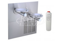Elkay LRPBMV28K Filtered In-Wall Dual Drinking Fountain with Vandal-Resistant Bubbler