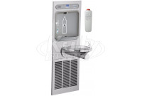 Elkay EZH2O LZWS-LRPBM8K Bottle Filling Station with Filtered Stainless Steel Integral SwirlFlo Fountain