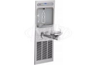 Elkay EZH2O EZWS-ERPBM8K Bottle Filling Station with Stainless Steel Integral SwirlFlo Fountain