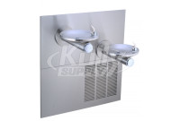 Elkay ERPBMV28K In-Wall Dual Drinking Fountain with Vandal-Resistant Bubbler