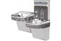 Elkay EZH2O EZSTLDDWSSK Stainless Steel NON-REFRIGERATED Dual Drinking Fountain with Bottle Filler