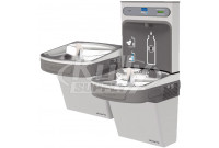 Elkay EZH2O LZSTLG8WSSK GreenSpec Filtered Stainless Steel Dual Drinking Fountain with Bottle Filler