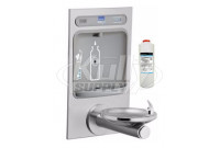 Elkay EZH2O LZWS-EDFPBM114K NON-REFRIGERATED Bottle Filling Station with Filtered Stainless Steel Integral SwirlFlo Fountain