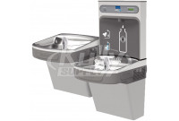 Elkay EZH2O EZSTLDDWSVRLK Dual NON-REFRIGERATED Drinking Fountain with Bottle Filler and Vandal-Resistant Bubbler